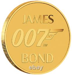 007 JAMES BOND 2020 TUVALU 0.5g GOLD COIN NGC MS 70