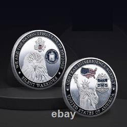 100PCS Challenge Coin CIA Commemorative USA Statue of Liberty Eagle Collectible