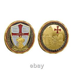 100PCS Challenge Coin Cllection Medal Armor of God Commemorative Red Cross Gift