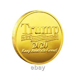 100PCS Commemorating US President Donald Trump's Freedom Commemorative Gold Coin