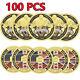 100pcs D-day 6/6/1944 Normandy Landings Challenge Coin Commemorative Gold Plated
