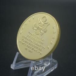 100PCS Elon Musk Challenge Coin Gold Trump's Best Partner Commemorative Coin