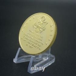 100PCS Elon Musk Challenge Coin Gold Trump's Best Partner Commemorative Coin