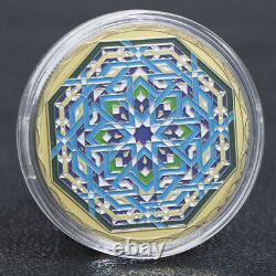 100PCS Gold Souvenir Medal Ramadan Kareem Festival Octagon Commemorative Coin