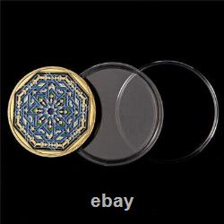 100PCS Gold Souvenir Medal Ramadan Kareem Festival Octagon Commemorative Coin