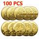 100pcs Jurassic Park Dinosaur Commemorative Challenge Coin Gift Gold Plated Usa