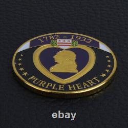 100PCS Medal Challenge Coin Merits Purple Heart Military 1782-1932 Commemorative