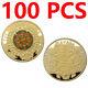 100pcs Mexico Maya Decoration Prophecy Commemorative Round Double Sides Coin