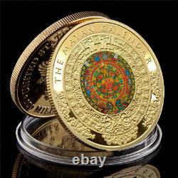 100PCS Mexico Maya Decoration Prophecy Commemorative Round Double Sides Coin