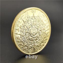 100PCS Mexico Mayan Prophecy Calendar Commemorative Antique Challenge Coin