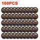100pcs Thank You For Your Service Commemorative Gold Coin Challenge Military