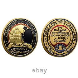 100PC Thank You For Making A Difference Gold Plated Commemorative Challenge Coin