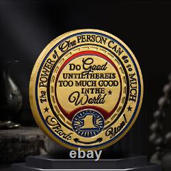 100PC Thank You For Making A Difference Gold Plated Commemorative Challenge Coin