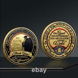 100PC Thank You For Making A Difference Gold Plated Commemorative Challenge Coin