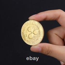100 PCS Metal Craft Commemorative Collectible Souvenirs Gold Plate Ripple Coin