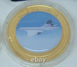 100 Years of Flight 1903-2003 Gold plated medallion coins- Set of 8 coins