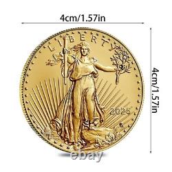 10PCS 2025 American Gold Eagle 1/10th oz Bullion Coin Commemorative Coin Sealed