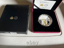 10 Oz Fine Silver Gold Plated $100 Coin Unicorn