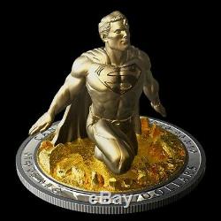 10 oz. Pure Silver Gold-Plated Coin Superman The Last Son of Krypton