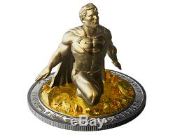 10 oz. Pure Silver Gold-Plated Coin Superman The Last Son of Krypton