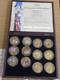 12 Commemorative Gold British Bank Notes Coins Full Set
