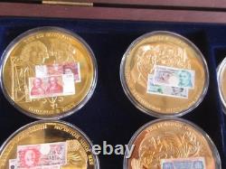 12 commemorative gold British Bank notes coins full set