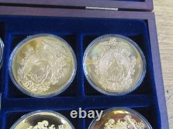 12 commemorative gold British Bank notes coins full set