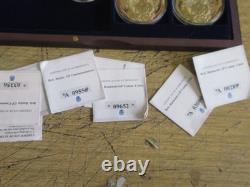 12 commemorative gold British Bank notes coins full set