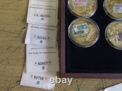 12 commemorative gold British Bank notes coins full set