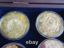 12 commemorative gold British Bank notes coins full set