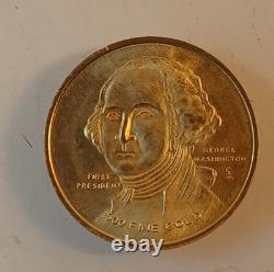 1776-1976 Bicentennial George Washington Commemorative. 500 Fine Gold Medal