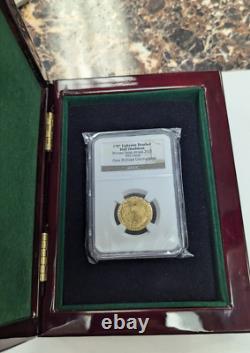 1787 Commemorative Ephraim Brasher GOLD Half Doubloon Struck in 2011 NGC GEM BU