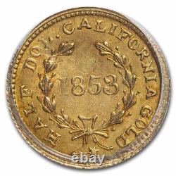 1853 Liberty Round 50 Cent Gold MS-63 PCGS (BG-429) SKU#253652
