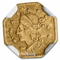 1854 Liberty Octagonal 50 Cent Gold MS-64 NGC (BG-306) SKU#259127