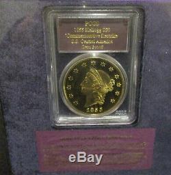 1855 Kellogg $50 Gold Commemorative Restrike S. S. Central America PCGS Gem Proof