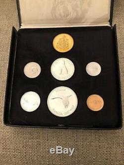1867/1967 Centennial Royal Canadian Mint Gold Coin Set With Box & Gold Coin