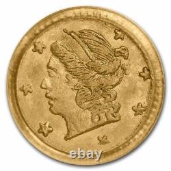 1868 Liberty Round 25 Cent Gold MS-64 PCGS (BG-806) SKU#253867