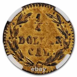 1876 Indian Round 25 Cent Gold MS-61 NGC (BG-851) SKU#262918