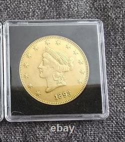 1893 United States $20 Liberty Double Eagle Gold Coin Commemorative