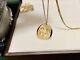 18k Gold Birth Commemorative Coin Private Customized Greetings Foot Hand Pendant