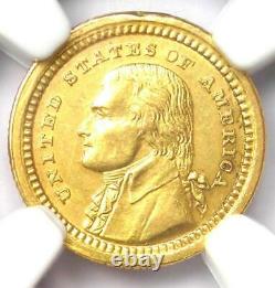 1903 Jefferson Commemorative Gold Dollar Coin G$1 Certified NGC AU Detail