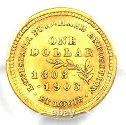 1903 McKinley Commemorative Gold Dollar G$1 PCGS Uncirculated Detail (UNC MS)