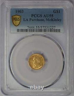 1903 McKinley Louisiana Purchase Commemorative Gold Dollar PCGS AU 55