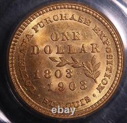 1903 PCGS MS63 McKinley Louisiana Purchase Gold Dollar item#P19109