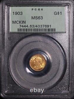 1903 PCGS MS63 McKinley Louisiana Purchase Gold Dollar item#P19109