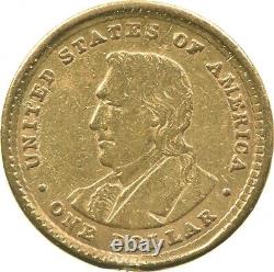 1904 $1 Lewis And Clark Gold Commemorative Dollar 3262