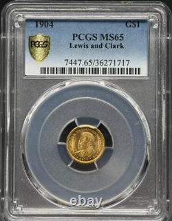 1904 Classic Gold Commemorative Lewis and Clark Exposition PCGS MS-65