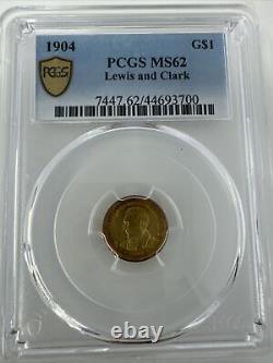 1904 Lewis and Clark Gold $1 Commemorative PCGS MS 62