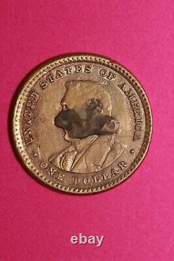 1905 $1 Gold Coin Lewis & Clark Exposition Soldered. 900 Fine Rare Coin 42