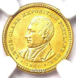 1905 Lewis & Clark Gold Dollar G$1 Certified NGC AU Detail Rare Coin